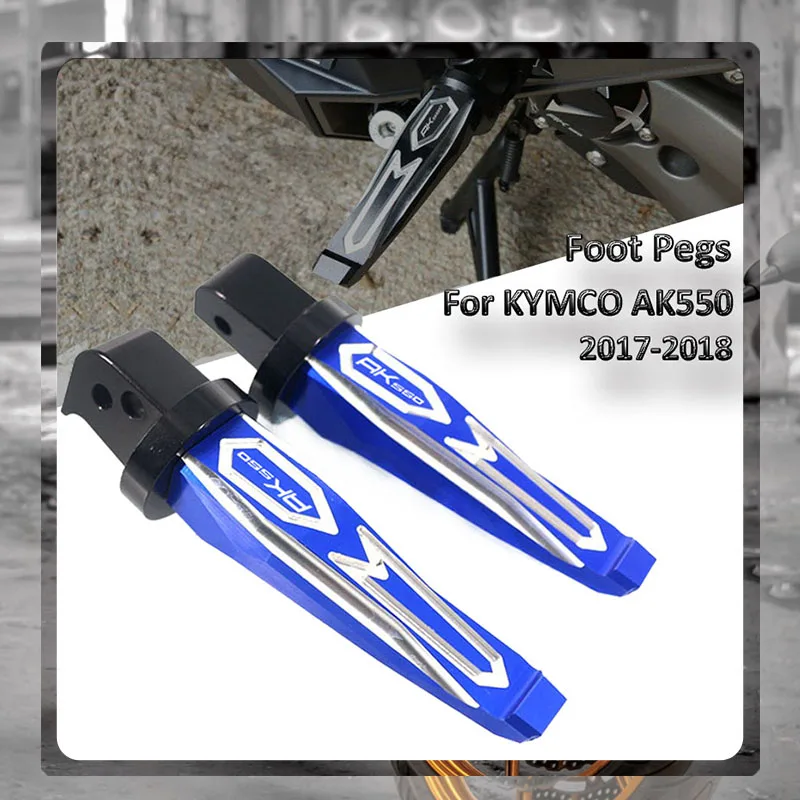 Repose-pieds CNC en aluminium pour moto, pédale de scooter, pièce de modification pour KYMCO AK 550, AK550, 2017-2023, 2022, 2021, 2020, 2019