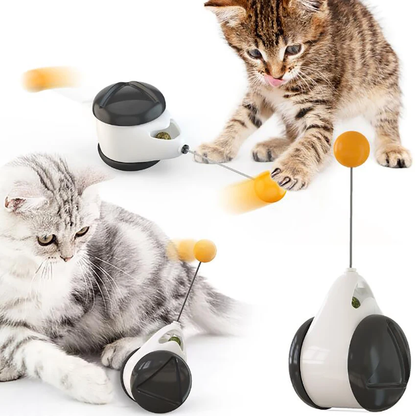 Interactive Cat Toys for Indoor Cats, 360 Degree Self Rotating Ball, Funny Exercise Training Toys for Cat Kitten, 5 Colors