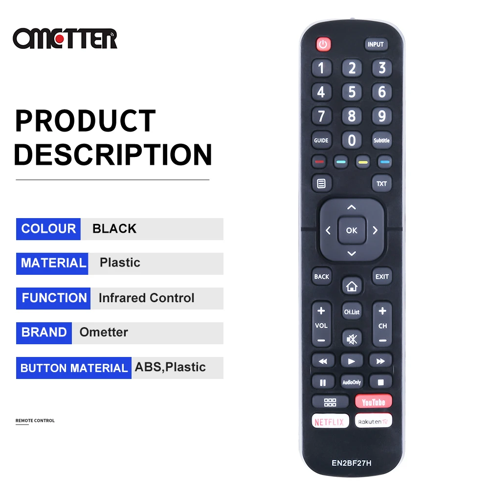En2bf27h para hisense led lcd smart 4k uso de controle remoto tv para h50ae6030 h50a6140 h58ae6000 h55ae6000 h43a6140 h43ae603