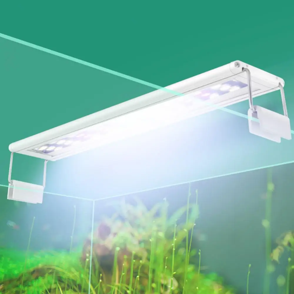 LED Fish Tank Fashion Super Bright Low Power Consumption Aquatical Plants Lamp Support Extensible Aquarium Fish Tanks Light Acce