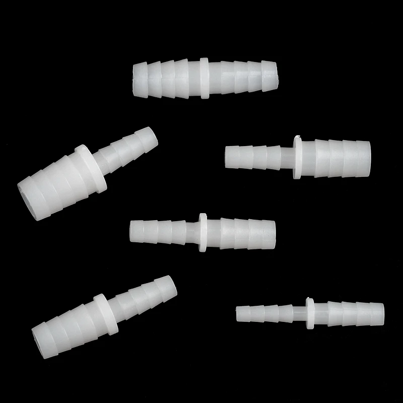 2.4~12mm Plastic PP PE Reducing Direct Pagoda Hose Connector Aquarium Air Pump Garden Micro Irrigation Drip Watering Hose Joints