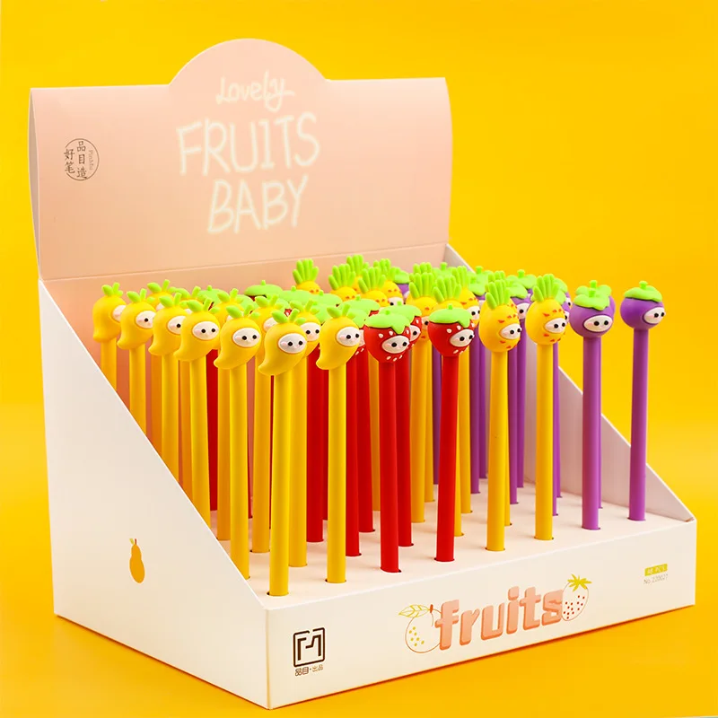 

30pcs New VC fruit signature pen neutral pen creative cartoon cute student pen