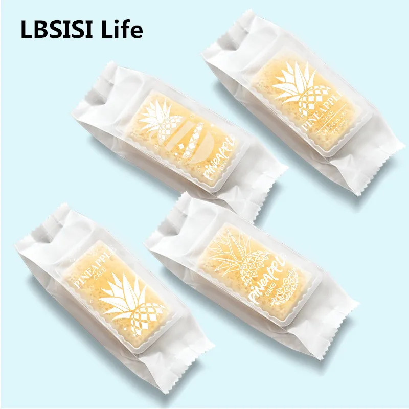 

LBSISI Life 100pcs Handmade Pineapple Cake Plastic Bags Candy Cookie Packing For DIY Baby Shower Birthday Party Decoration