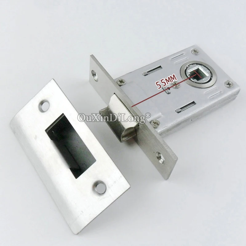 

Brand New European Mortise Door Lock body Center Distance 55mm Security Gate Room Mute Door Lock body Repair Parts