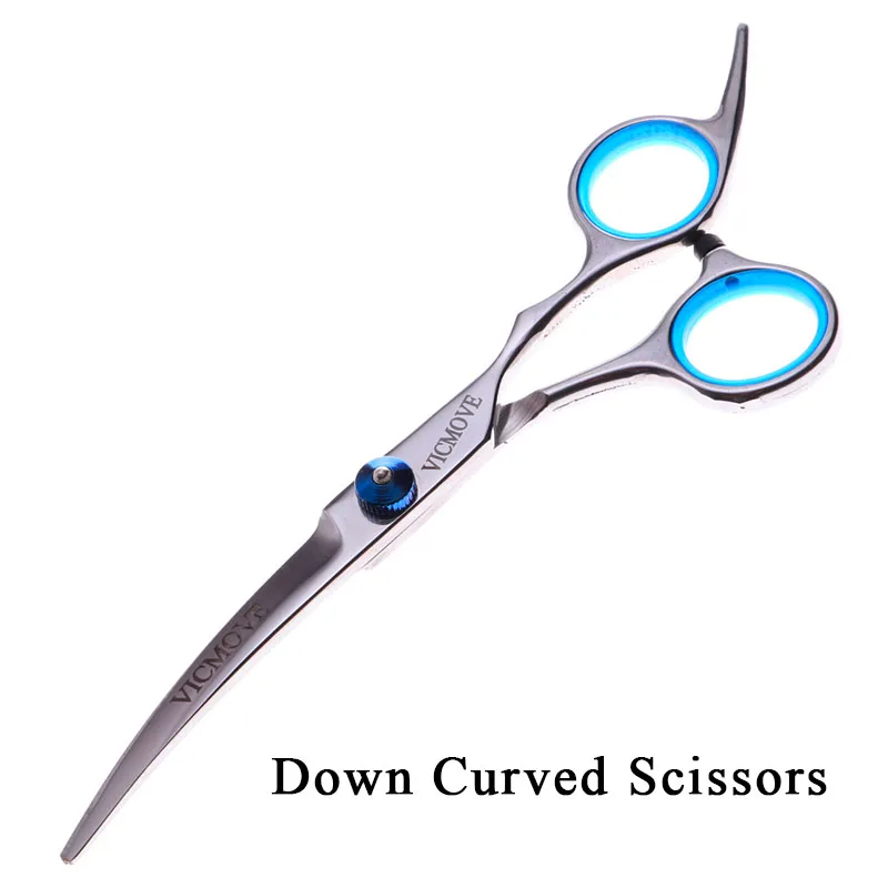 6inch Stainless Steel Pet Dogs Gromming Scissors Up Down Curved Shears Sharp Edge Animals Cat Barber Cutting Thinning Shears Kit