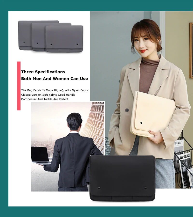 Laptop Tasche Für MacBook Air 13 Fall Xiaomi HP Dell Für 11,6 12 13 13,3 14 15 Zoll Laptop Multi-schicht Lagerung Snap-auf Laptop Cas – Detail 2