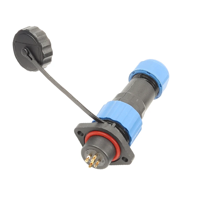 SP16 IP68 Waterproof Connector Plug and Socket 2 3 4 5 7 9PIN Connectors with 2 Hole Flange Type Plug DIY YOU Top Quality