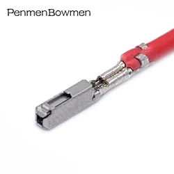 10 Pcs Auto 0.6MM ECU Crimp Terminal Electrical Wire Loose 284743-1 5-968221-1 Pin Brass Car Instrument with Cable