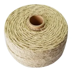 100% Natural linen twine cords 100m/roll macrame rope for decoration handmade DIY