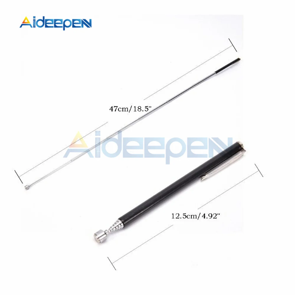 1pc Portable Adjustable 1.5 LBs Magnetic Telescopic Pick Up Rod Stick Extending Magnet Handheld Tool Length About 12.5cm-65cm