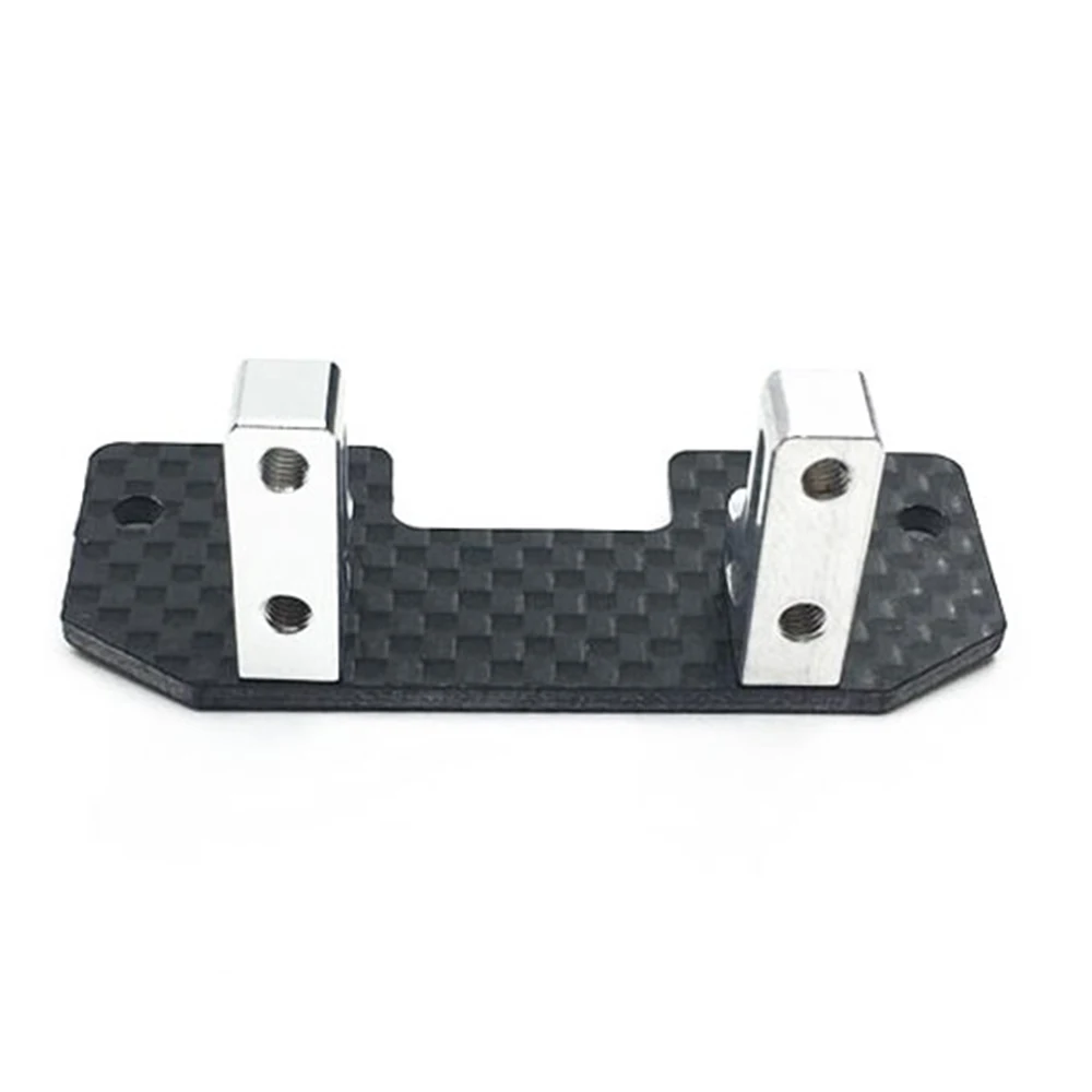 Axspeed Metalen Servo Mount Carbon Plaat Voor Axiale Scx10 1/10 Rc Crawler Auto Truck Vervangende Onderdelen Accessoires