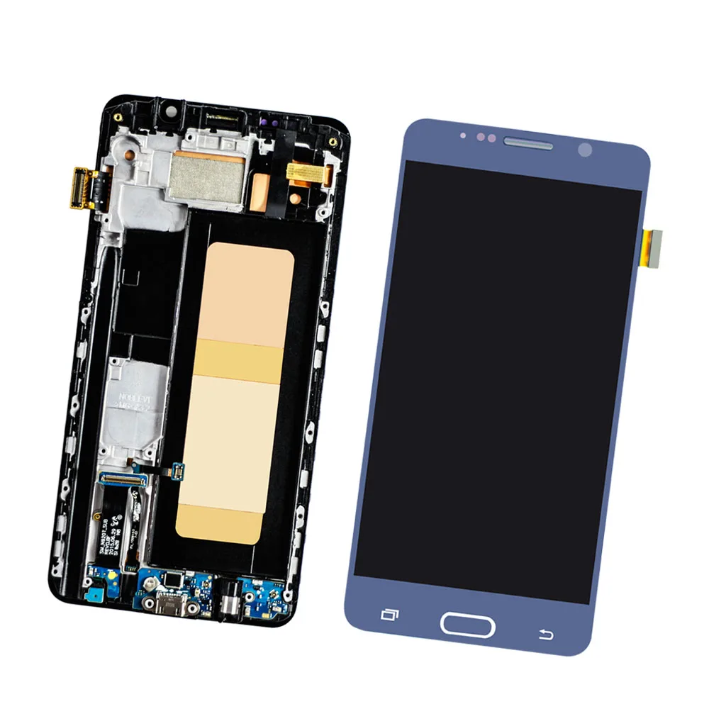 5.7 \'\'Oled per Samsung Galaxy Note 5 Note5 N920 N920A N920F N920T N920V N920C Display LCD Touch Screen Digitizer Frame di montaggio