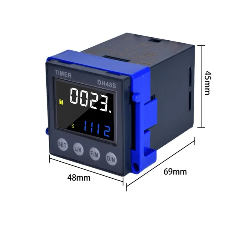 Digital Display Cycle Time Relay AC 220v24v380v Automatic Delay Digital DH48s-s1z2z Controlle