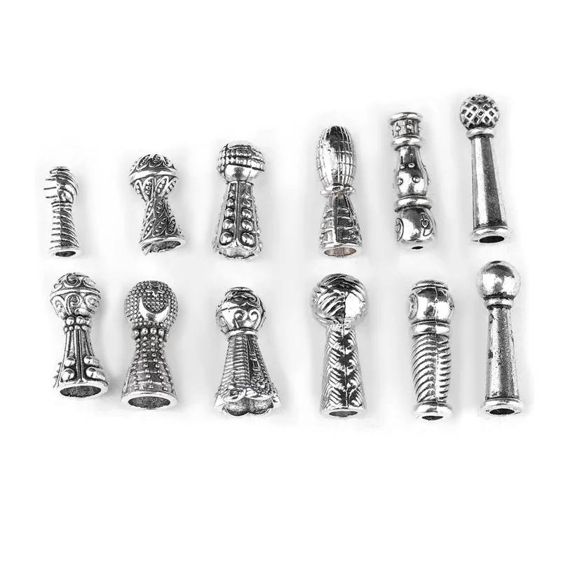 30pcs Charms Metal Beads Caps For Bracelet Necklace DIY Jewelry Making Findings Handmade Accessories