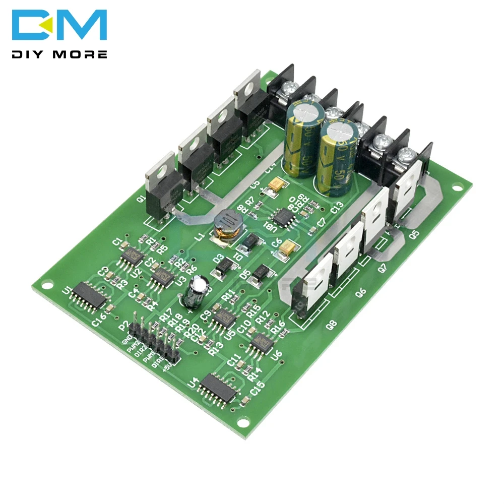 High Quality Newest H-Bridge Dual Motor Driver Drive Module Board DC MOSFET IRF3205 3V-36V 10A 30A Peak 30A Replace L298