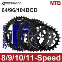 PROWHEEL MTB Chainring 64/96/104 BCD Triple Plate 8 9 10 11 Speed 22/32/42T Sprocket 22/32/44T Chainwheel 22/30/40T Crwons