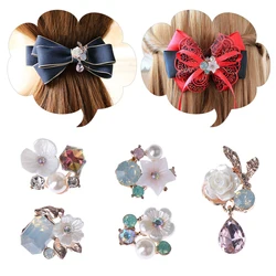 10Pcs various flat back Diy jewelry Accessories diamond Alloy  Imitation pearls Base Settings Handmade Fitting Wholesale