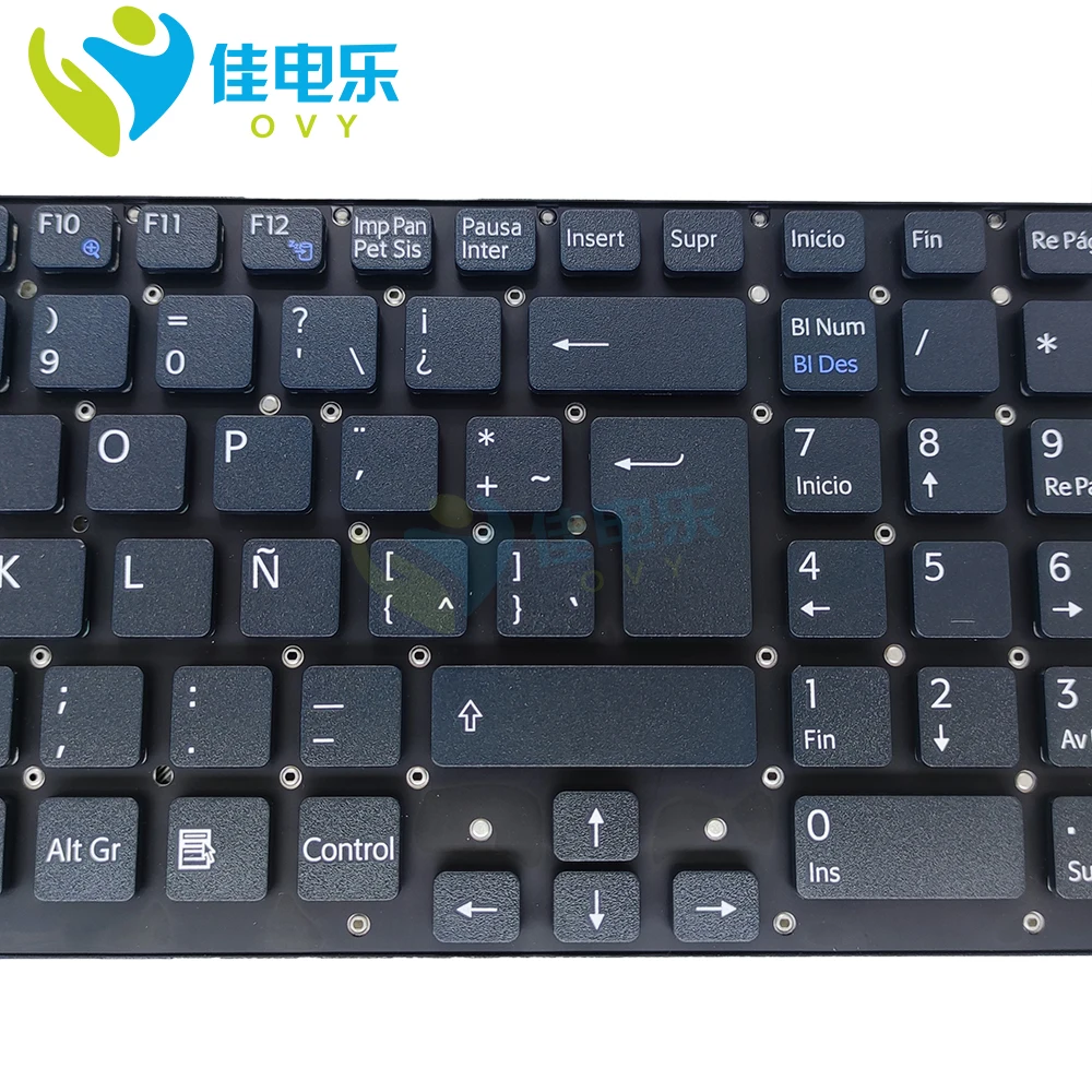 Imagem -02 - Teclado Espanhol para Laptop Teclados Espanhóis la Latin Apto para Sony Vaio Vpc-f219 Vpc-f21 Agj F21afj Vpc-f23 Vpc-f24 Vpc-f22 148952521 V120238c