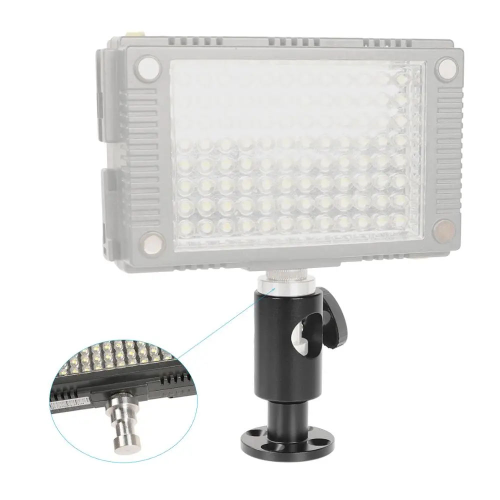CAMVATE-Light Stand Head, suporte de mesa com montagem circular Wall Mount Base, acessórios de fotografia, luzes LED de vídeo