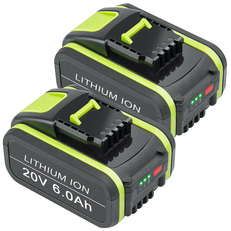 5.0Ah 6.0Ah Thay Thế Cho Worx 20V Max Pin Li-Ion WA3551 WA3551.1 WA3553 WA3641 WX373 WX390 Pin Sạc Dụng Cụ