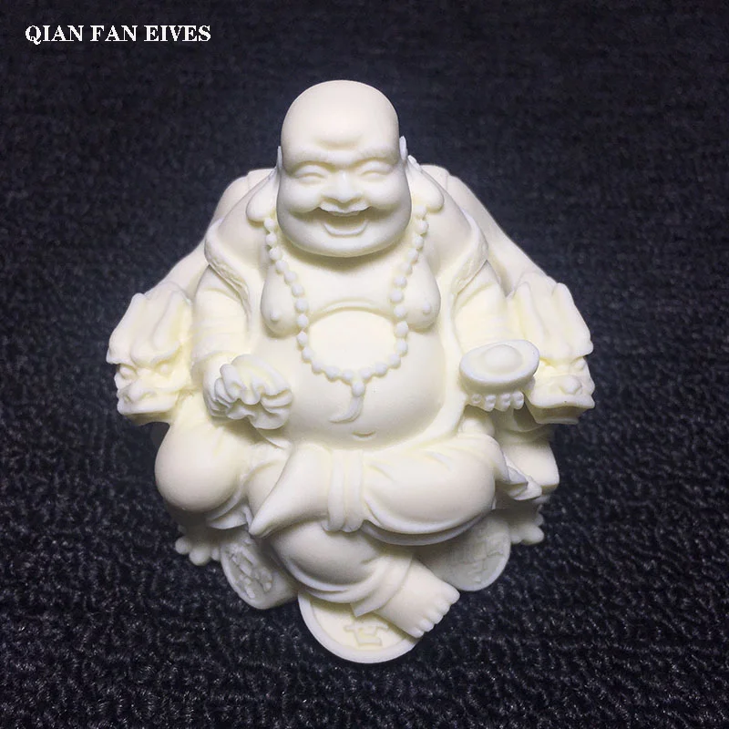 Maitreya Buddha Dragon Chair Buddha- decorative Figures Lucking Small  Figurine Resin Art Sculpture Cute Room Ornaments