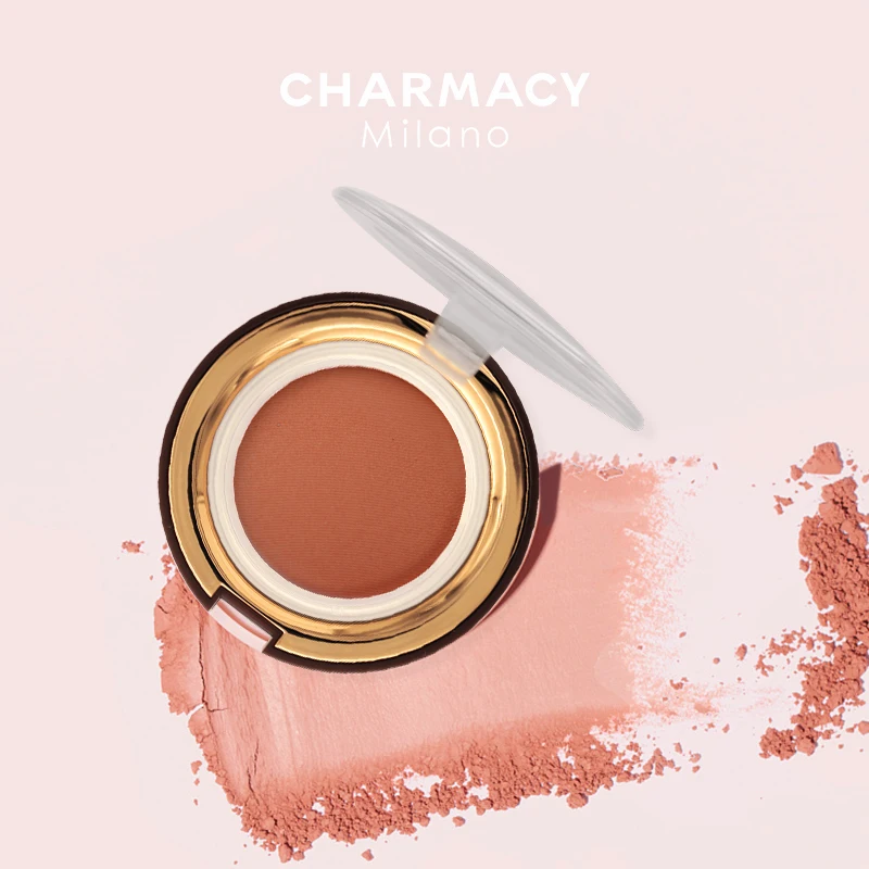 CHARMACY 4 Colors Long-lasting Blush Palette Waterproof Nude Matte Soft Blush Powder Cheek Makeup for Face Women Cosmetic