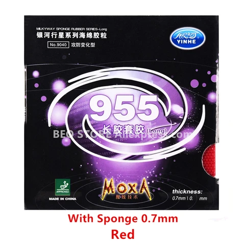 YINHE 955, длинный защитный контроль прыщей, оригинальные губки Galaxy, длинная губка для настольного тенниса, губка для пинг-понга