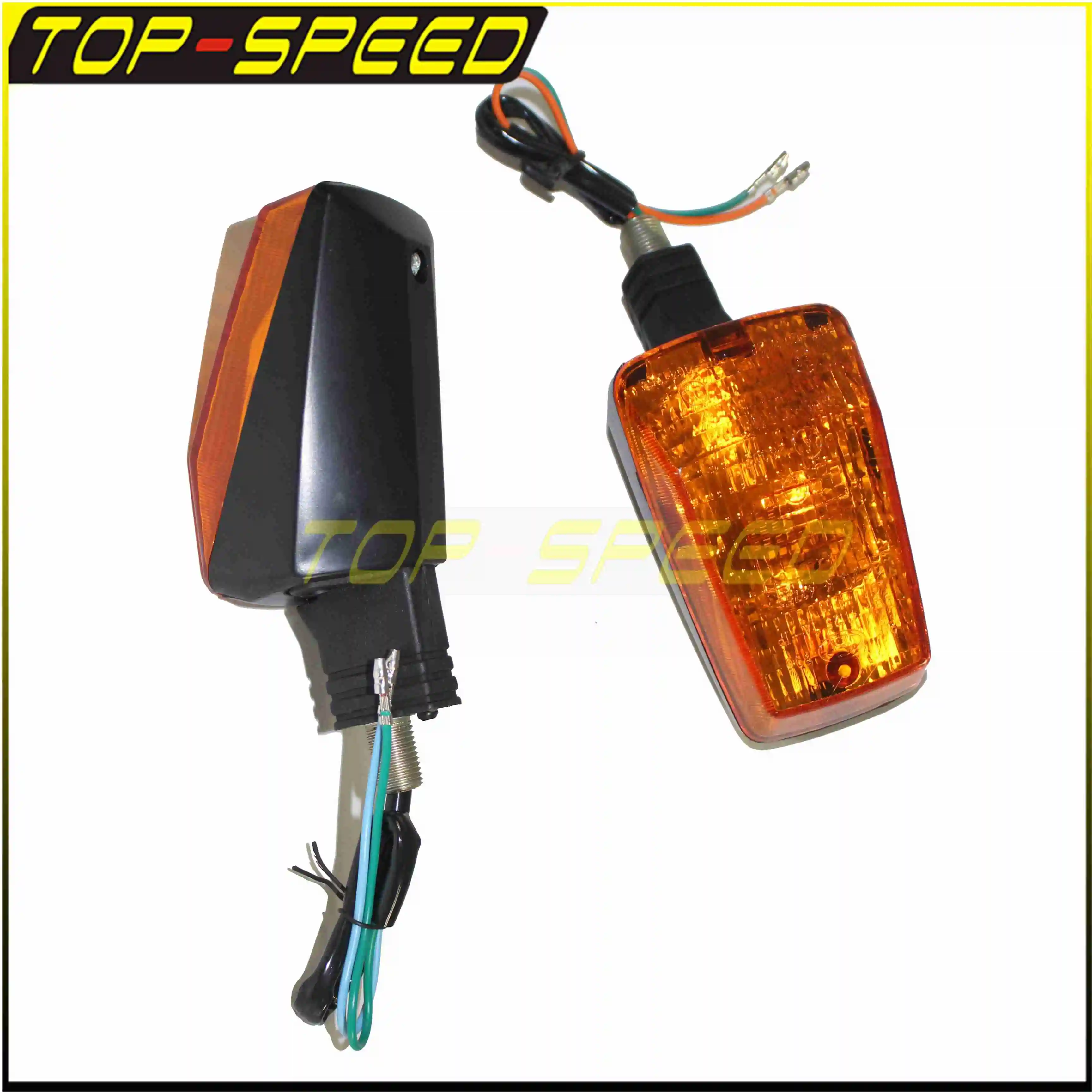 For MZ ETZ 251 Turn Signal Lights Motorbike Fornt And Rear Turn Signal Indicator 12V Amber Flashing Lamp Plastic Shell Blinker