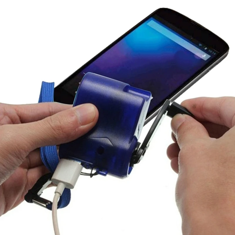 Cargador de emergencia USB, dinamo de mano, multiherramienta portátil para teléfono, Camping, viaje, herramientas de supervivencia al aire libre