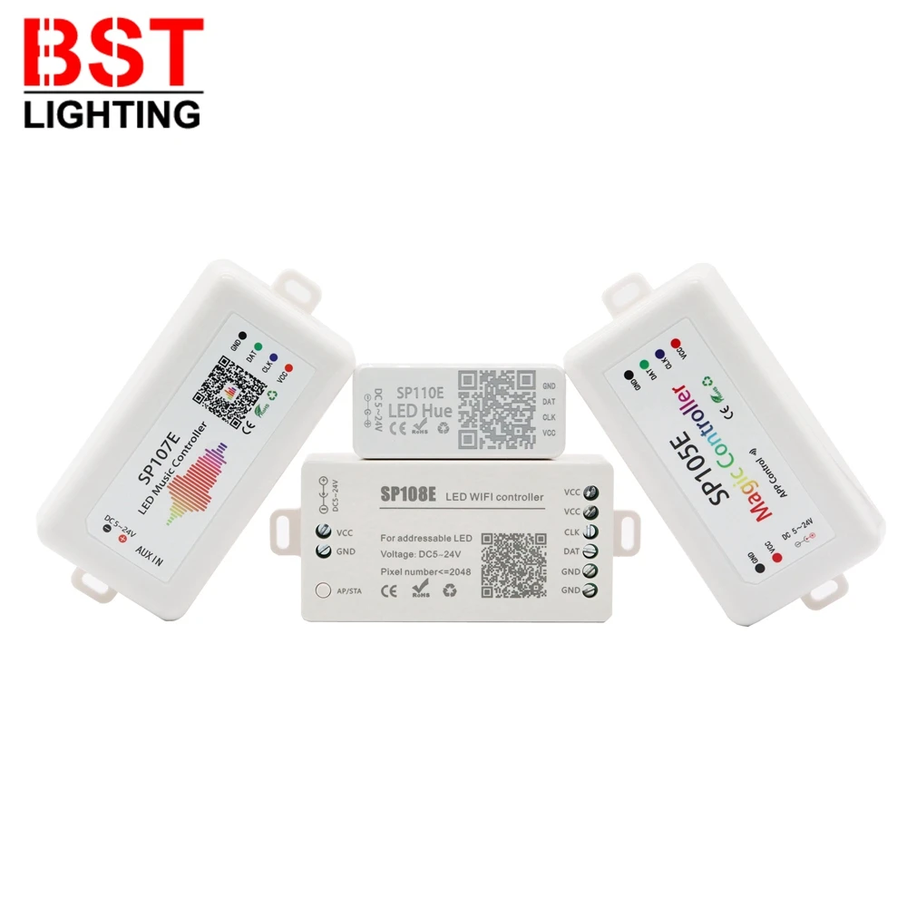 WS2811 WS2812B SK6812 WS2815 Led Strip Light Controller Bluetooth SP105E SP110E WIFI SP108E SP501E Music SP107E SP601E DC5V-24V