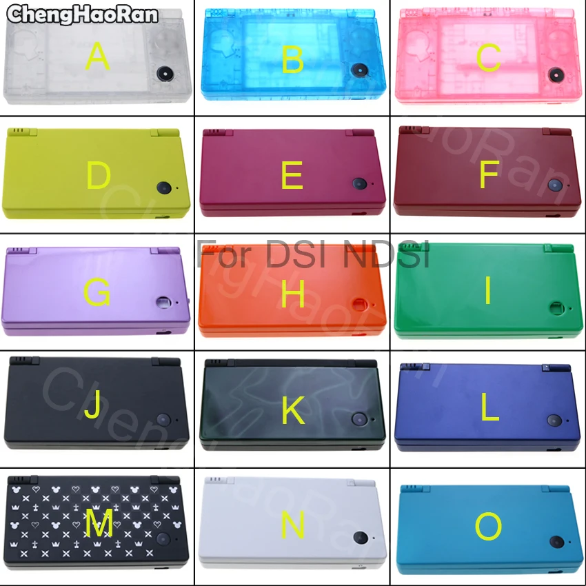 

ChengHaoRan 15 colors For Nintend DSI NDSI Cover Shell Replacement parts Complete Full Housing Case Console with Button kits