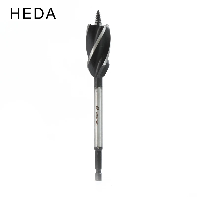 Vástago Hexagonal de 12-32mm para taladro eléctrico, broca central de acero de alto carbono para carpintería, herramientas perforadoras para