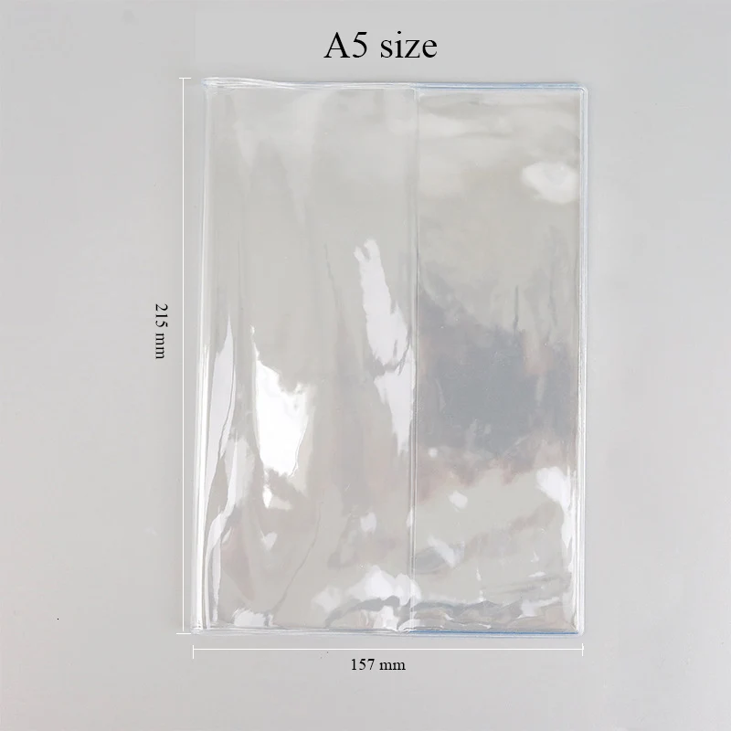 Transparent Notebook Abdeckung A5A6 Planer Inneren Kern Refill Papier Schutzhülle für Hinweis für Midori Tagebuch Buch Schule Liefert