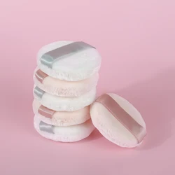 OVW Professional Flocking Round Shape Facial Body Powder Foundation Puff Portable Soft Cosmetic Puff Makeup Loose Powder Sponge