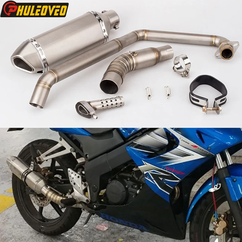 For Honda CBR125R CBR150R 2011-2016 Motorcycle Exhaust Full System Collector Header Manifold Exhaust Muffler Escape Link Pipe