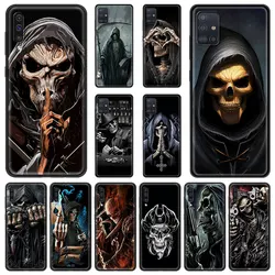Grim Reaper Skull Skeleton Phone Case for Samsung Galaxy A50 A10 A30 A40 A70 A20S A20E A02S A12 A22 A32 A52 5G A04S Soft Cover