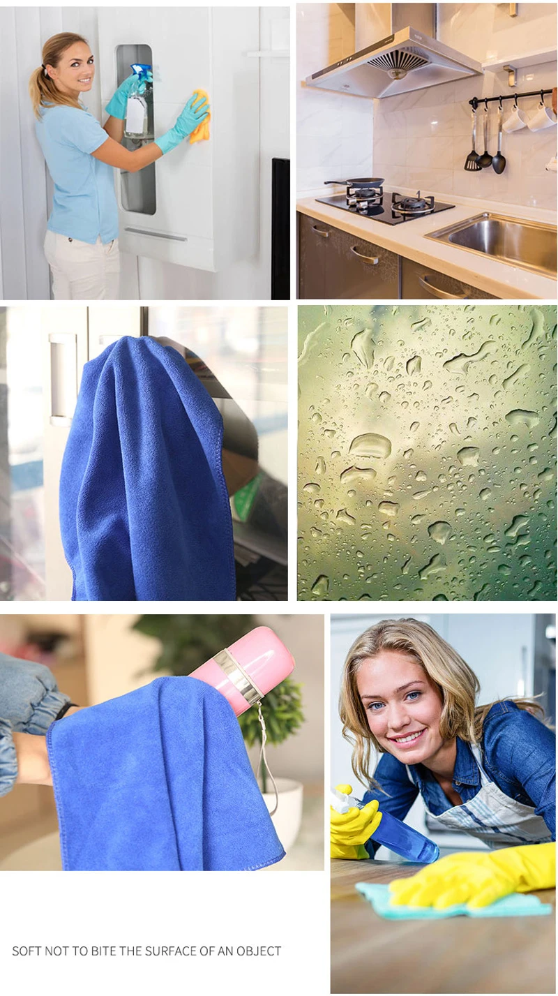 30x70 CM Car Wash Microfiber Towel Car Cleaning Drying Cloth Hemming Car Care Cloth Detailing Car Wash Blue purple/gray Towel