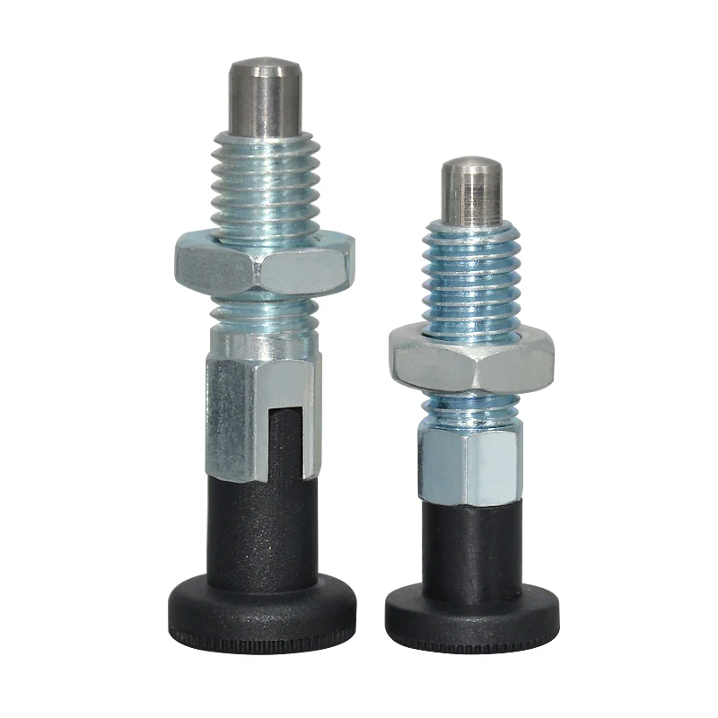 Index Plunger Stainless Steel 304 Pull Ring and Lock Nut Screw Index Plungers with Ring and Lock Pin M6 M8 M10 M12 M16
