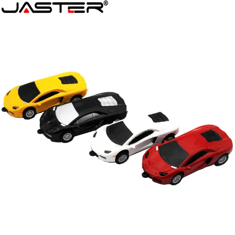 JASTER Metal sports cars usb 2.0 flash drive racing car pendrive 4GB 8GB 16GB 32GB 64GB memory stick U disk Gifts for children