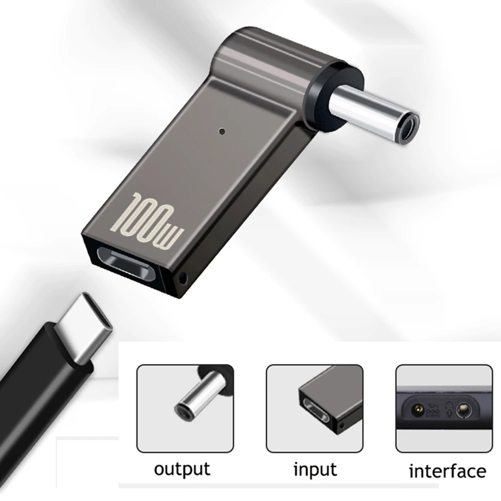 PD 100 Вт USB Type C адаптер для быстрой зарядки, разъем, универсальное USB C зарядное устройство для ноутбука, конвертер для Dell, ASUS, HP, Acer, Lenovo