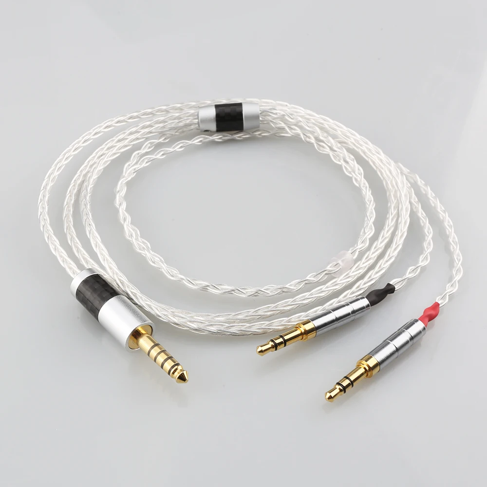 

HiFi 2.5mm 4.4mm XLR 8 Core Silver Plated OCC Earphone Cable For Hifiman Sundara Ananda HE1000se HE6se he400i he400se Arya