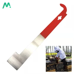 Stainless Bee Hive Tool Frame Lifter J Shape Hook Red 27cm Cut Honey Knife Beehive Scraper Beekeeping Tools Beekeeper Supplies
