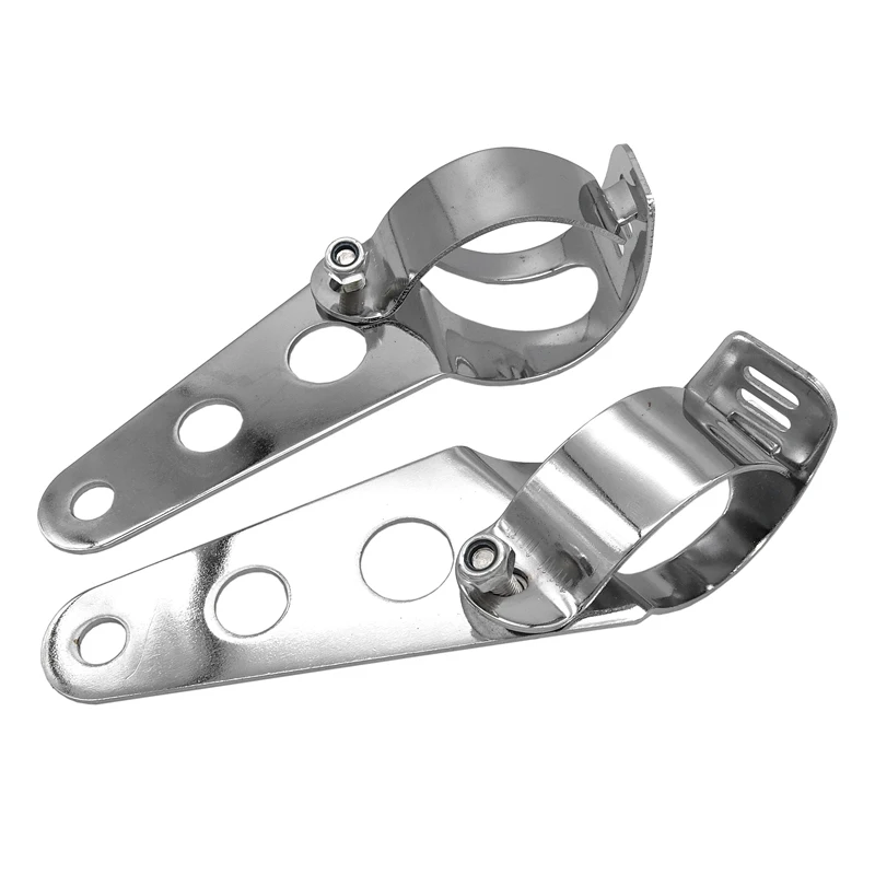 Universal Motorcycle Headlight Mounting Bracket Fork Ears Adjuster Mount Clamp Holder for Chopper Bobber Cafe Racer Accessories