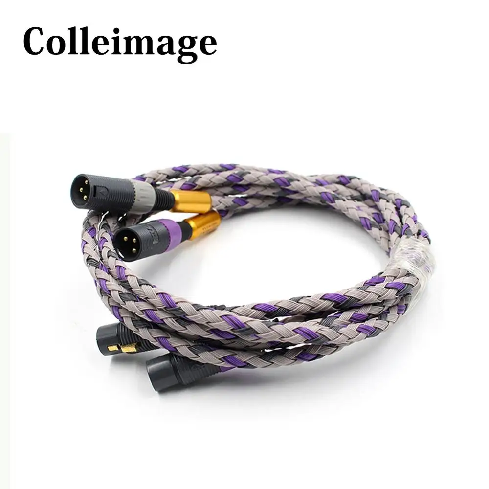 Colleimage Hifi Signature S3-2 XLR Balanced Cable Hi-end XLR Male to XLR Female Cable With Gold-plated XLR Connector