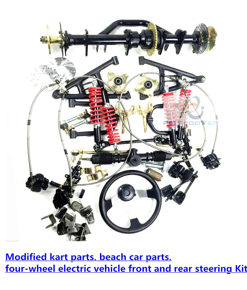 

Modified kart parts,beach car parts,four-wheel electric vehicle front and rear steering Kit PCS-D4