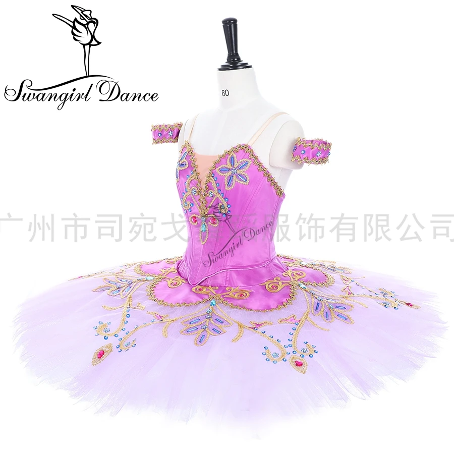 High quality Lilac Fiary Doll competition tutu girls professional ballet costume tutus women platter pancake tutu BT9317