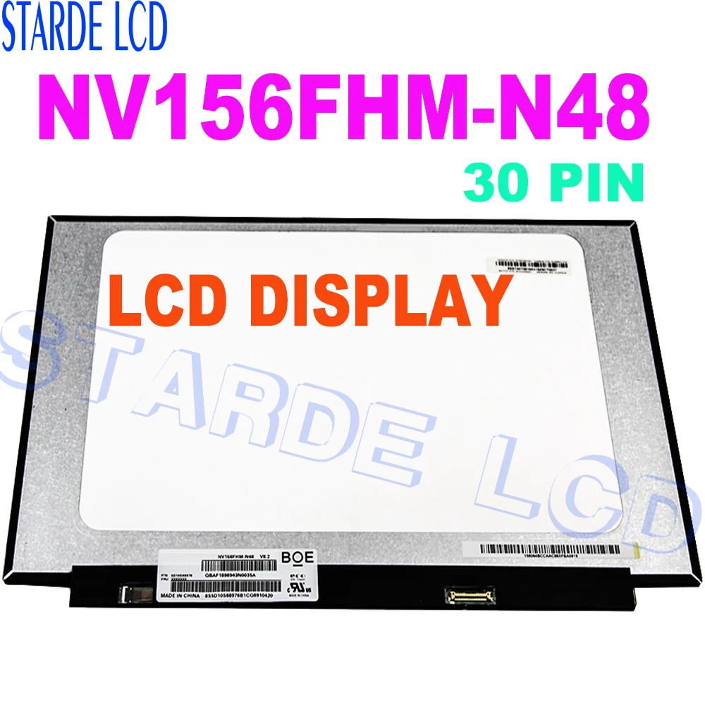 NV156FHM-N48 V8.2 fit B156HAN02.2 B156HAN02.1 B156HAN02.4 EDP B156HAN02.3 30 PIN Laptop LCD SCREEN PANEL with no screw holes