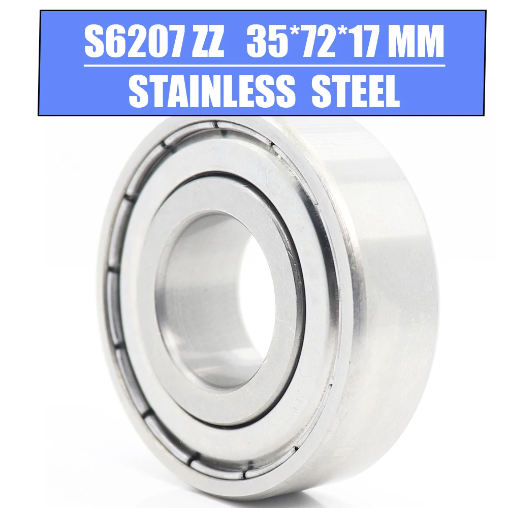 

S6207ZZ Bearing 35*72*17 mm 2PCS High Quality S6207 Z ZZ S 6207 440C Stainless Steel S6207Z Ball Bearings For Motorcycles