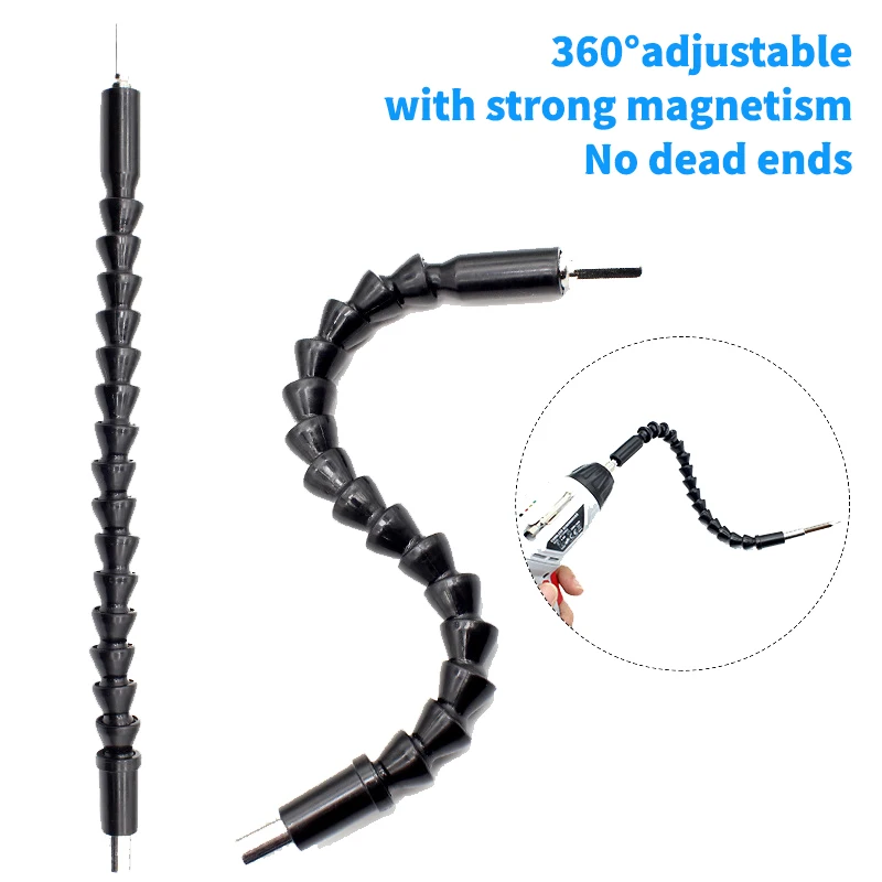 Flexible Hex Shaft Drill Bits 300mm Extension Bit Holder with Magnetic Connect Drive Shaft Electric Drill Power Tool Accessorie