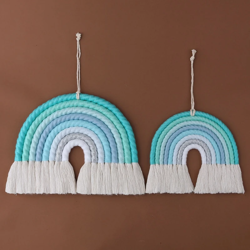 Bild 3: 8 schichten Nordic Woven Regenbogen Tapisserie Wohnkultur Wand Hängen Spielzeug Kindergarten Decor Wohnzimmer Kinder Mädchen Schlafzimmer Dekoration